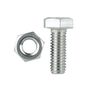 Pinnacle M6 x 16mm Stainless Steel Hex Bolt And Nut - 10 Pack