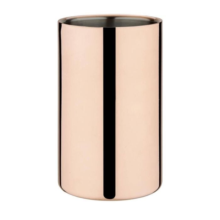 Olympia Wine And Champagne Cooler Copper Plated Double Wall Stainless Steel 195h X 120mm