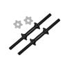 45cm PVC Coated Dumbbell Bar - 25mm Diameter