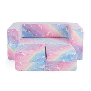 Costway Macaron Color Double Seater Luminous Sofa
