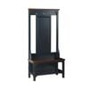 Maestro Furniture Innes Wooden Hall Tree Coat Shoe Rack Antique Black