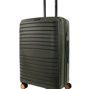 Pierre Cardin Classic Large 163L Hard Shell Case Suitcase Travel Luggage Olive