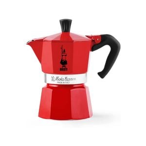 Bialetti Moka 6 Cup Red Espresso Maker