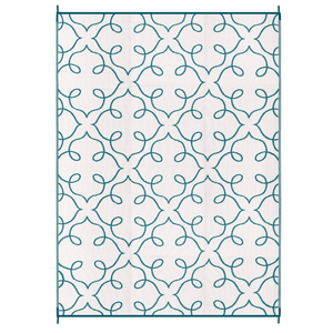 Fab Habitat 270x360cm Sea Green Syracuse Floral Pattern Foldable Waterproof Large Camping Mat