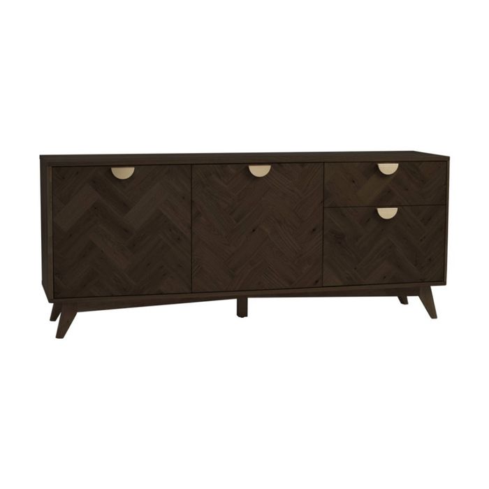 Modern Furniture Loftus Sideboard Buffet Cabinet Walnut 180x44x75cm