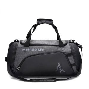 NNEOBA Premium Sports Gym Duffel Bag Grey