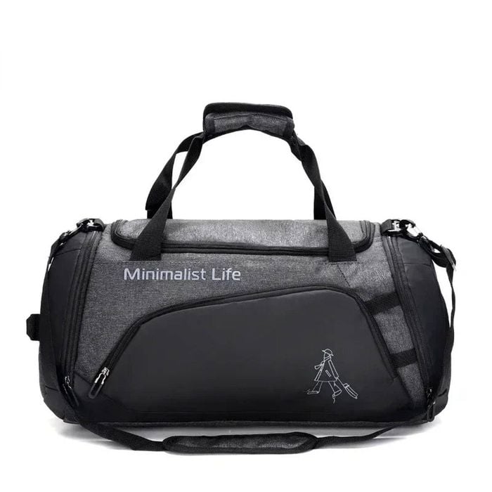 NNEOBA Premium Sports Gym Duffel Bag Grey