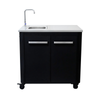 COZZE Portable Outdoor Table 900mm with Stainless Steel Sink