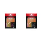 6pc Target K-Flex No 2 Dart Flight & Shaft Intermediate 26mm - Neon Orange