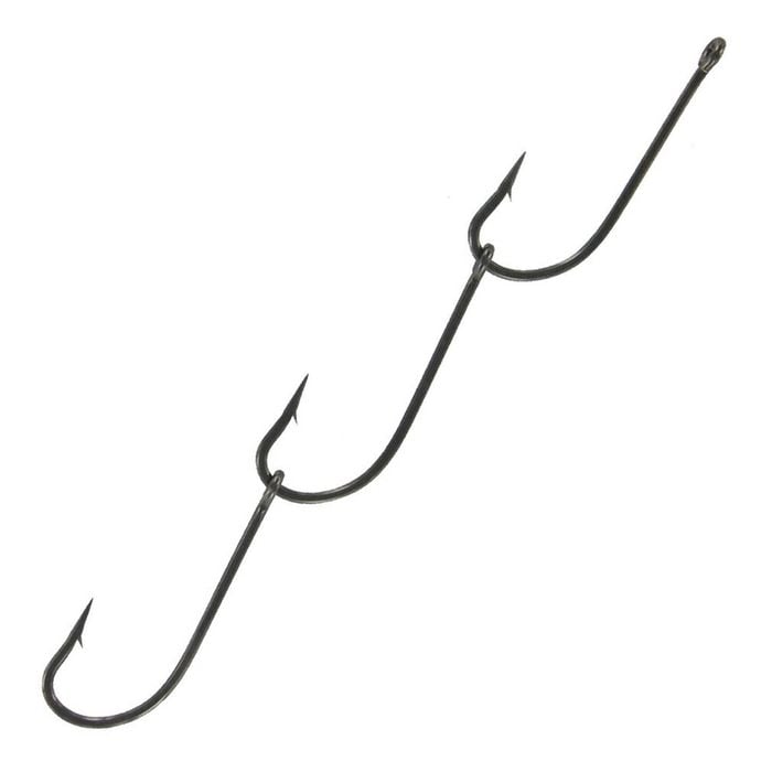3 Sets of Size 4/0 Shogun T487 Pre-Rigged Hooks Chemically Sharpened Gang Hooks