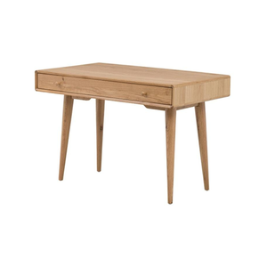 6IXTY Niche Study Writing Computer Office Wooden Desk With Drawer 110cm - Natural