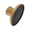 Adoored 70mm Black Pine Cabinet Knob - White