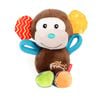 Gigwi Plush Squeaker Friendz Toy For Dogs - Monkey 1 Pack