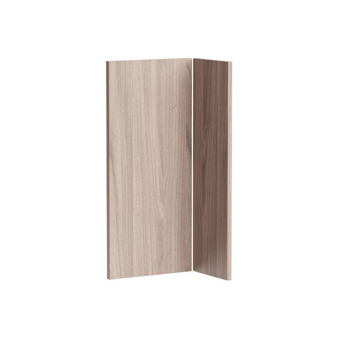 Kaboodle 800 x 900mm Silver Ash Modern Corner Base Cabinet Doors