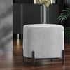 Artiss Ottoman Foot Stool Square Linen Grey