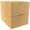 Lugna 512 x 450 x 580mm Sand 2 Drawer Storage Cabinet