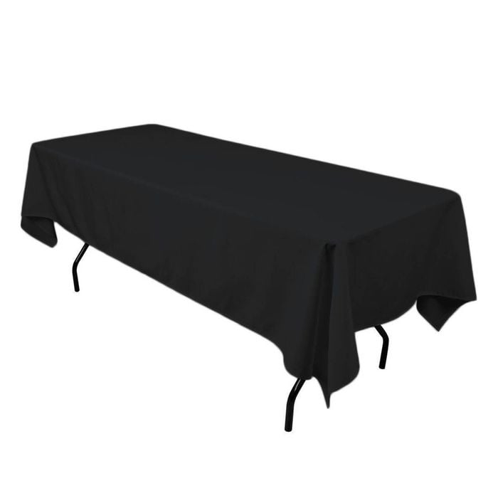 Just Party Linen Tablecloth Rectangle 152x259cm - Black