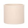 220 x 250mm Cream Large Linear Round Ceramic Foot Pot