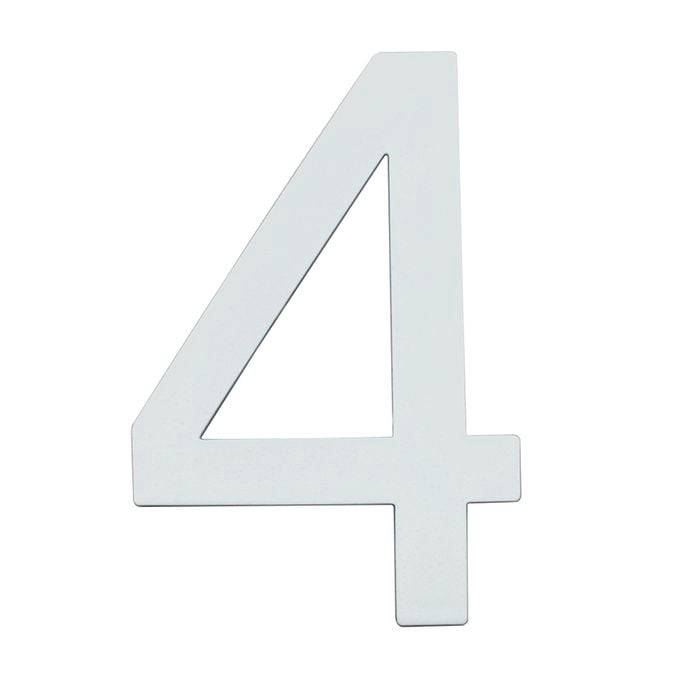 Sandleford 90mm Glow In Dark Acrylic House Number 4