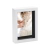 Nicola Spring 5 X 7" 3d Shadow Box Photo Frame - Craft Display Picture Frame With 4 X 6" Mount - Glass Aperture - White