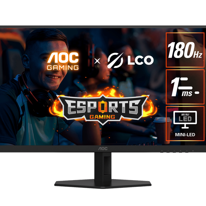 AOC Q27G40XMN 27" 2K Mini LED QHD 180Hz 1ms Fast VA Gaming Monitor