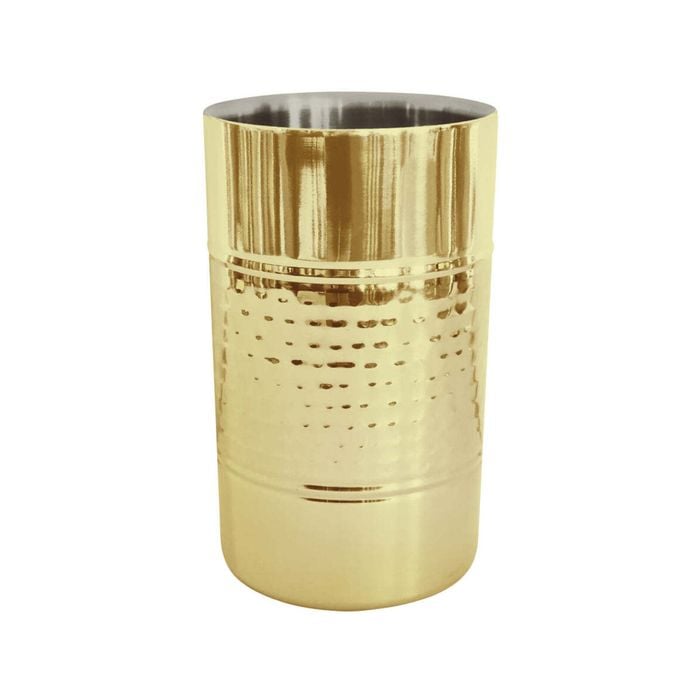 J.elliot Home Alfie 12x18cm Wine Cooler - Hammered Gold