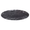 Round Glass Chopping Board 30cm - Black Marble Effect - Kitchen Dining Place Mats Cutting Mat Worktop Saver Cooking & Food