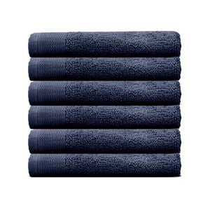 Elvire Face Washer 6 Pack Navy