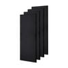 4x Fibreglass Acoustic Room Treatment Sound Panels 900x300x50mm 1.1sqm Black