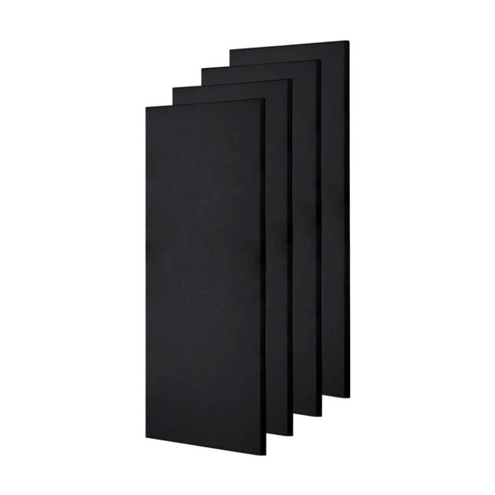 4x Fibreglass Acoustic Room Treatment Sound Panels 900x300x50mm 1.1sqm Black