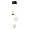 Vencha Langdon 3 Light LED Pendant - Black (5000K)