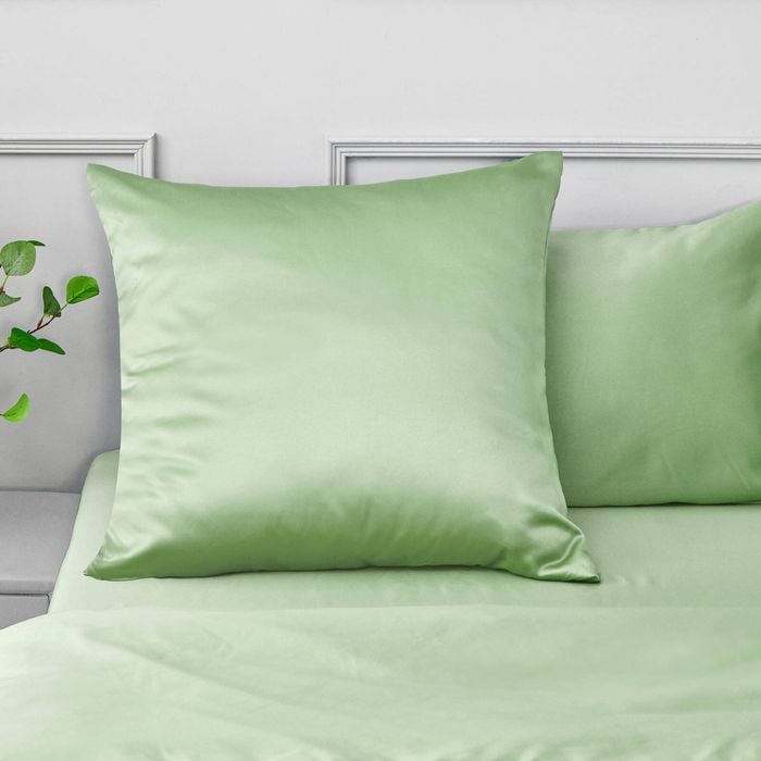 Dreamaker Matte satin euro Pillowcase Sage