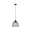 CLA Lighting CHEVEUX Black Iron Mesh Pendant Light - Bell