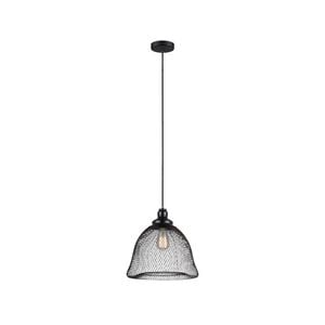 CLA Lighting CHEVEUX Black Iron Mesh Pendant Light - Bell