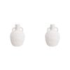 2PK LVD Cement Urn  Vase Home/Room Decor 15cm Nina Assorted