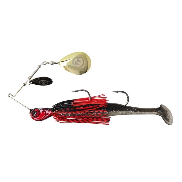 TT Lures 1oz Tornado+ Double Colorado Rigged Spinnerbait Lure - BLOODY NIGHTMARE