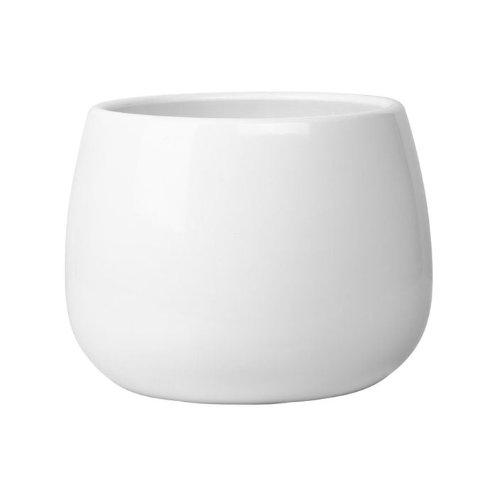 Northcote Pottery 22cm White Ava Drum Pot - 220mm