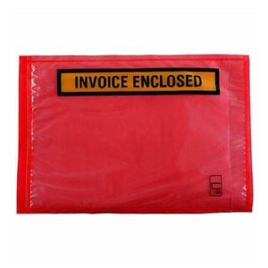 Cumberland Invoice Labelopes Red 1000pk (165x115mm)