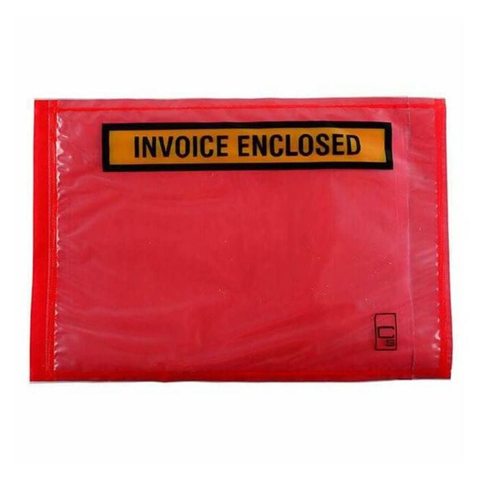Cumberland Invoice Labelopes Red 1000pk (165x115mm)
