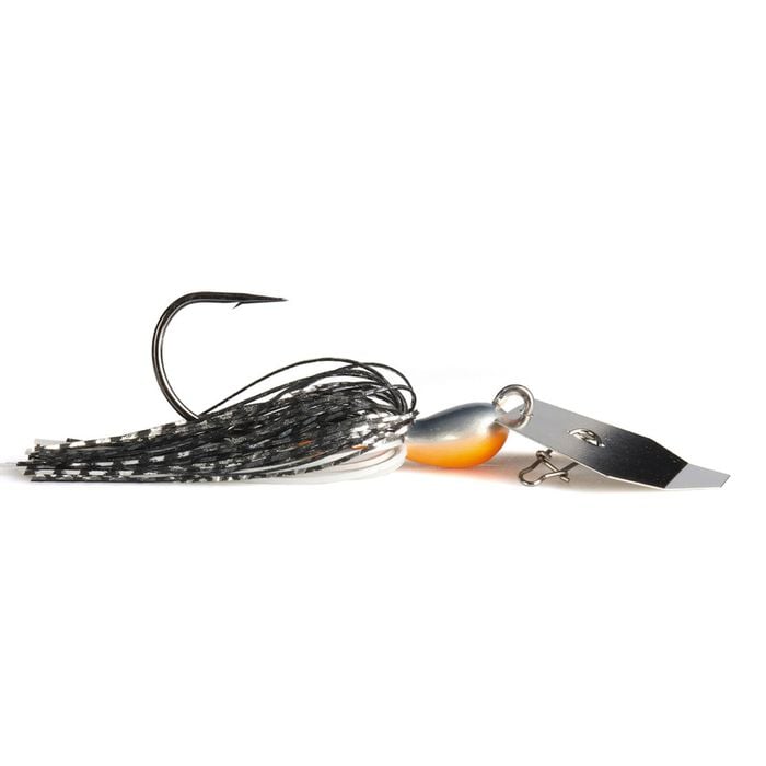 Zman 3/4oz Chatterbait Big Blade Skirted Jig Lure - White Night