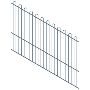 ProtectorAl 1201-2400W x 1800H Deep Ocean Loop Top Pool Fence Panel Raked 16-30º