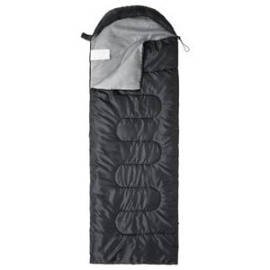 Advwin Camping Sleeping Bag for Adults Boys and Girls Lightweight Backpacking 3 Season Warm Weather Waterproof Black