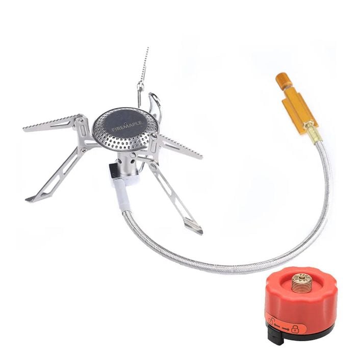 NNEOBA Camping Gas Stove 2800W Dual-Channel Silver