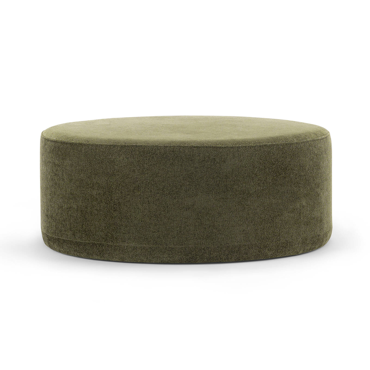 Halle Wattle Green Designer Medium 90cm Round Ottoman Pouf - Bunnings ...