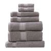 7pc Renee Taylor Towel Set Brentwood 650 Gsm Low Twist Cotton Whisper