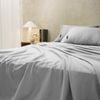 Sheraton Luxury Maison Single Bed Fitted Sheet Set 1000tc Cotton Rich Dove Grey