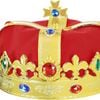King Hat Crown Costume Halloween Prince Party Dress Soft Regal Jeweled Cap