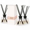Nicola Spring Glass Reed Diffusers 200ml - Tropical Sunrise - Pack Of 3 Fruity Summer Fragrance With 8 Reeds Each Long Lasting