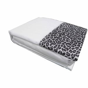 Big Sleep Leopard Sheet Set White Double