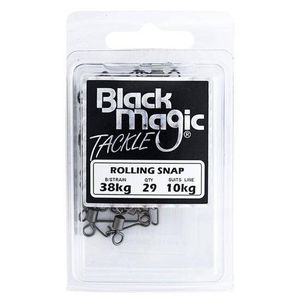 Black Magic Rolling Swivel With Snap Economy Pack 10kg (38kg Breaking Strain)